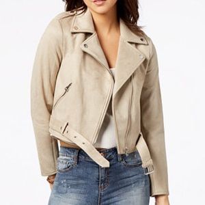 American Rag's belted moto jacket